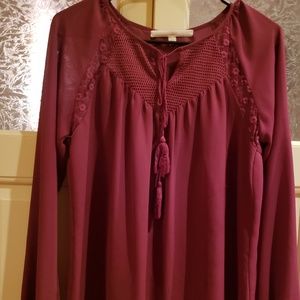 Guess Peasant Style Blouse